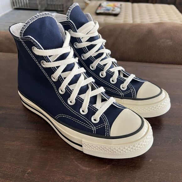 Converse Women’s Chuck 70 Hi Canvas Midnight Navy Blue A09978C 6.5 - Picture 5 of 5